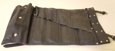 Leather Motorcycle Tool Roll Open MotoADVR